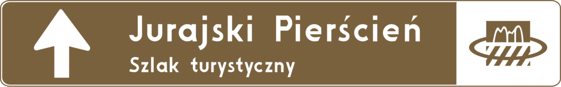 Znak drogowy E-22a - Samochodowy szlak turystyczny