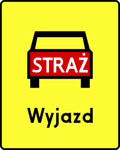 Znak drogowy Tabliczka T-16
