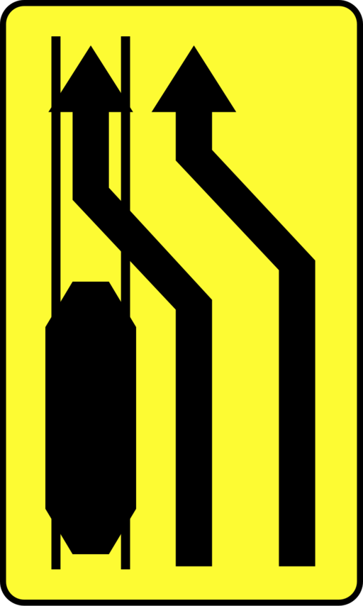Znak drogowy Tabliczka T-8